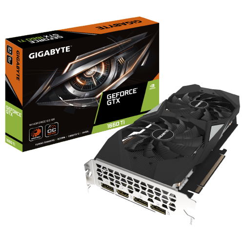 Видеокарта Gigabyte GeForce GTX 1660 Ti WindForce OC 6144MB (GV-N166TWF2OC-6GD) (Восстановлено продавцом, 832094) купить в Украине: Киев, Днепр, Харьков, Одесса  | Проверка совместимости, низкая цена, отзывы, характеристики от TELEMART фото