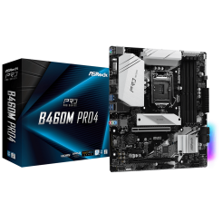 Материнская плата AsRock B460M Pro4 (s1200, Intel B460) (Восстановлено продавцом, 832124)