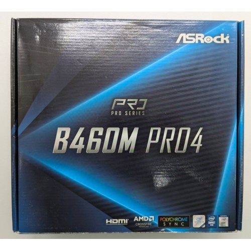 Материнская плата AsRock B460M Pro4 (s1200, Intel B460) (Восстановлено продавцом, 832124) купить в Украине: Киев, Днепр, Харьков, Одесса  | Проверка совместимости, низкая цена, отзывы, характеристики от TELEMART фото