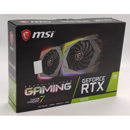 Відеокарта MSI GeForce RTX 2070 GAMING 8192MB (RTX 2070 GAMING 8G) (Відновлено продавцем, 832130) купити в Україні: Київ, Львів, Хмельницький, Тернопіль, Івано-Франківськ | Перевірка сумісності, низька ціна, відгуки, характеристики від TELEMART фото
