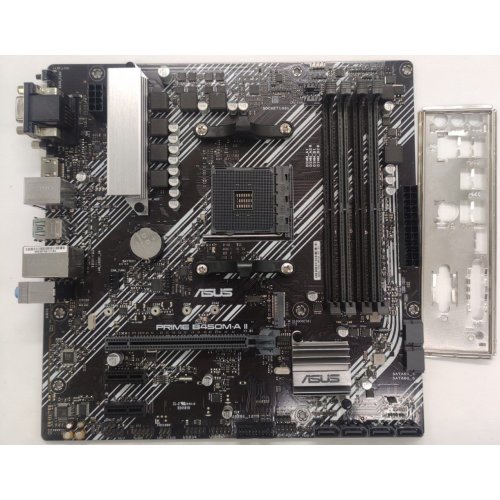 Материнская плата Asus Prime B450M-A II (sAM4, AMD B450) (Восстановлено продавцом, 832171) купить в Украине: Киев, Днепр, Харьков, Одесса  | Проверка совместимости, низкая цена, отзывы, характеристики от TELEMART фото