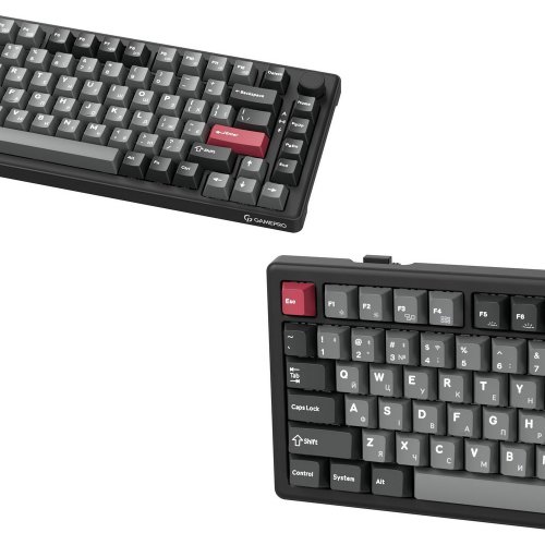 Клавиатура GamePro Asgard Yord MK266 Keychron Super Red Switch Wireless Black купить в Украине: Киев, Днепр, Харьков, Одесса  | Низкая цена, отзывы, характеристики от TELEMART фото