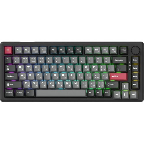Клавиатура GamePro Asgard Yord MK266 Keychron Super Red Switch Wireless Black купить в Украине: Киев, Днепр, Харьков, Одесса  | Низкая цена, отзывы, характеристики от TELEMART фото