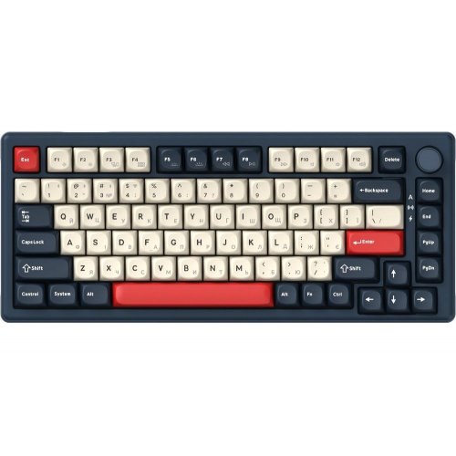 Клавиатура GamePro Asgard Yord MK266 Keychron Super Red Switch Wireless Blue купить в Украине: Киев, Днепр, Харьков, Одесса  | Низкая цена, отзывы, характеристики от TELEMART фото