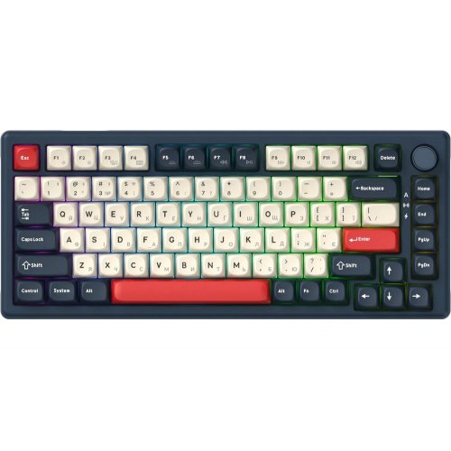 Клавиатура GamePro Asgard Yord MK266 Keychron Super Red Switch Wireless Blue купить в Украине: Киев, Днепр, Харьков, Одесса  | Низкая цена, отзывы, характеристики от TELEMART фото