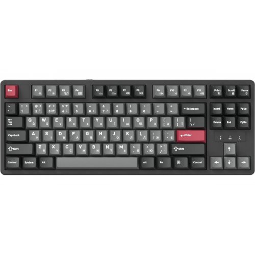 Клавіатура GamePro Asgard Ragnar MK285 Keychron Super Red Switch Wireless Black купити в Україні: Київ, Львів, Хмельницький, Тернопіль, Івано-Франківськ | Низька ціна, відгуки, характеристики від TELEMART фото