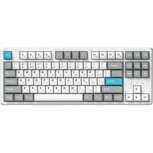 Клавіатура GamePro Asgard Ragnar MK285 Keychron Super Red Switch Wireless White купити в Україні: Київ, Львів, Хмельницький, Тернопіль, Івано-Франківськ | Низька ціна, відгуки, характеристики від TELEMART фото