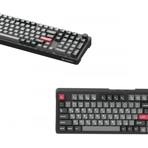 Клавіатура GamePro Asgard Drakkar MK305 Keychron Super Red Switch Wireless Black купити в Україні: Київ, Львів, Хмельницький, Тернопіль, Івано-Франківськ | Низька ціна, відгуки, характеристики від TELEMART фото
