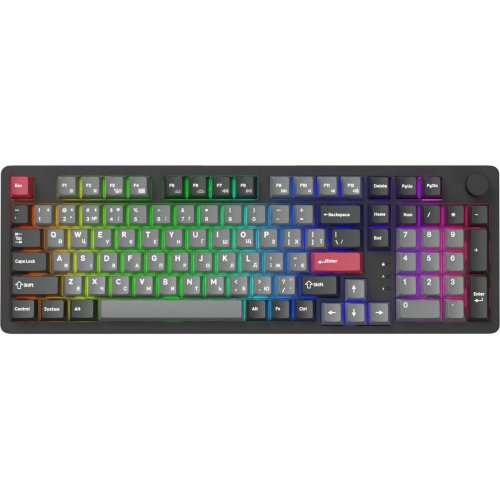 Клавіатура GamePro Asgard Drakkar MK305 Keychron Super Red Switch Wireless Black купити в Україні: Київ, Львів, Хмельницький, Тернопіль, Івано-Франківськ | Низька ціна, відгуки, характеристики від TELEMART фото