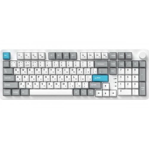 Клавіатура GamePro Asgard Drakkar MK305 Keychron Super Red Switch Wireless White купити в Україні: Київ, Львів, Хмельницький, Тернопіль, Івано-Франківськ | Низька ціна, відгуки, характеристики від TELEMART фото