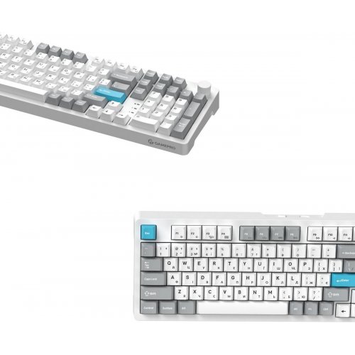 Клавіатура GamePro Asgard Drakkar MK305 Keychron Super Red Switch Wireless White купити в Україні: Київ, Львів, Хмельницький, Тернопіль, Івано-Франківськ | Низька ціна, відгуки, характеристики від TELEMART фото