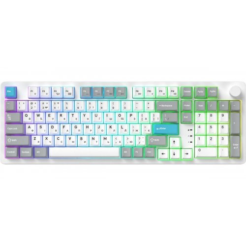 Клавіатура GamePro Asgard Drakkar MK305 Keychron Super Red Switch Wireless White купити в Україні: Київ, Львів, Хмельницький, Тернопіль, Івано-Франківськ | Низька ціна, відгуки, характеристики від TELEMART фото