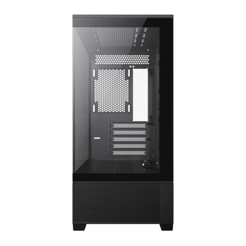 Корпус GAMEMAX Vista M Tempered Glass без БЖ Black (Стан нового, 832293) купити в Україні: Київ, Львів, Хмельницький, Тернопіль, Івано-Франківськ | Перевірка сумісності, низька ціна, відгуки, характеристики від TELEMART фото