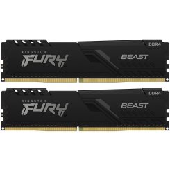 Озу Kingston DDR4 32GB (2x16GB) 3200Mhz FURY Beast Black (KF432C16BBK2/32) (Восстановлено продавцом, 832307)