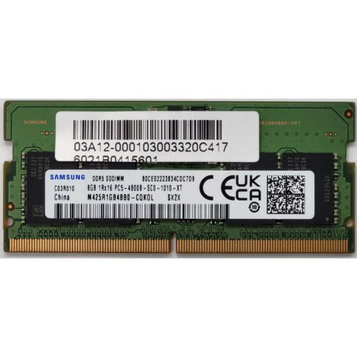 Озу Samsung SODIMM DDR5 8GB 4800Mhz (M425R1GB4BB0-CQKOL) (Восстановлено продавцом, 832327) купить в Украине: Киев, Днепр, Харьков, Одесса  | Проверка совместимости, низкая цена, отзывы, характеристики от TELEMART фото