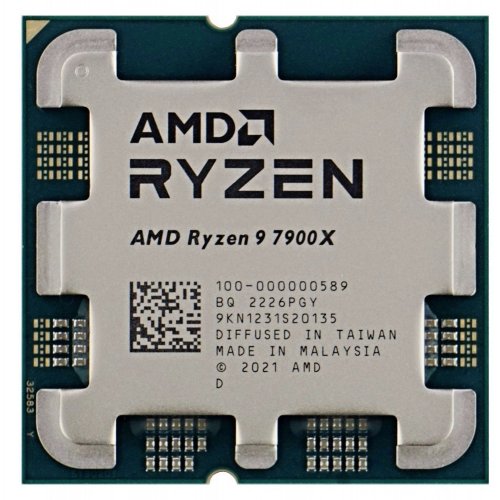 Процесор AMD Ryzen 9 7900X 4.7(5.6)GHz 64MB sAM5 Tray (100-000000589) (Відновлено продавцем, 832337) купити в Україні: Київ, Львів, Хмельницький, Тернопіль, Івано-Франківськ | Перевірка сумісності, низька ціна, відгуки, характеристики від TELEMART фото