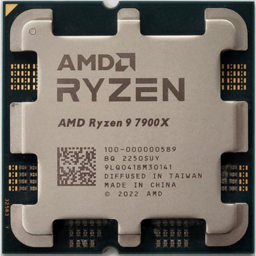 Процесор AMD Ryzen 9 7900X 4.7(5.6)GHz 64MB sAM5 Tray (100-000000589) (Відновлено продавцем, 832337) купити в Україні: Київ, Львів, Хмельницький, Тернопіль, Івано-Франківськ | Перевірка сумісності, низька ціна, відгуки, характеристики від TELEMART фото