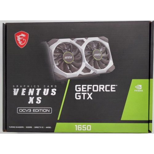Видеокарта MSI GeForce GTX 1650 D6 VENTUS XS OCV3 4096MB (GTX 1650 D6 VENTUS XS OCV3) (Восстановлено продавцом, 832354) купить в Украине: Киев, Днепр, Харьков, Одесса  | Проверка совместимости, низкая цена, отзывы, характеристики от TELEMART фото