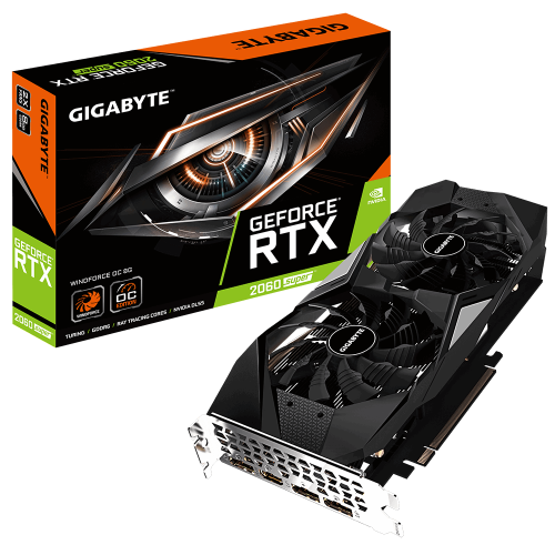 Відеокарта Gigabyte GeForce RTX 2060 SUPER WindForce OC 8192MB (GV-N206SWF2OC-8GD) (Відновлено продавцем, 832361) купити в Україні: Київ, Львів, Хмельницький, Тернопіль, Івано-Франківськ | Перевірка сумісності, низька ціна, відгуки, характеристики від TELEMART фото