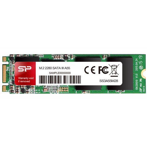 Photo SSD Drive Silicon Power A55 TLC 512GB M.2 (2280 SATA) (SP512GBSS3A55M28)