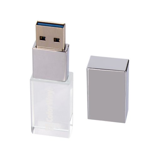Накопичувач ColorWay Crystal 64GB USB 3.0 (CW-USBCL64) купити в Україні: Київ, Львів, Хмельницький, Тернопіль, Івано-Франківськ | Низька ціна, відгуки, характеристики від TELEMART фото