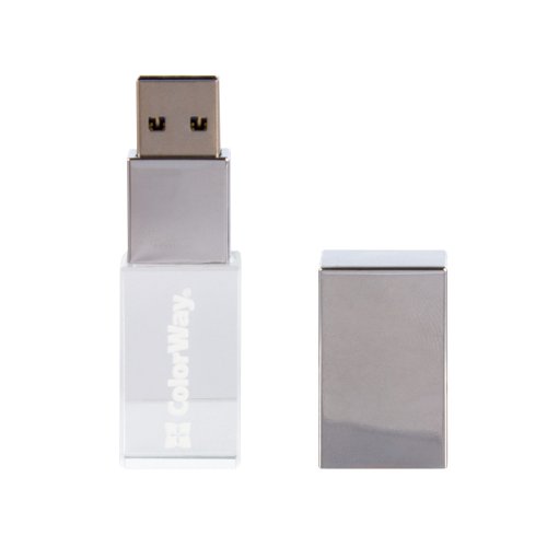 Накопичувач ColorWay Crystal 64GB USB 3.0 (CW-USBCL64) купити в Україні: Київ, Львів, Хмельницький, Тернопіль, Івано-Франківськ | Низька ціна, відгуки, характеристики від TELEMART фото