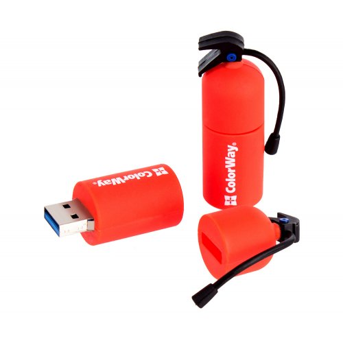 Накопичувач ColorWay Fire 32GB USB 3.0 (CW-USBFE32) купити в Україні: Київ, Львів, Хмельницький, Тернопіль, Івано-Франківськ | Низька ціна, відгуки, характеристики від TELEMART фото
