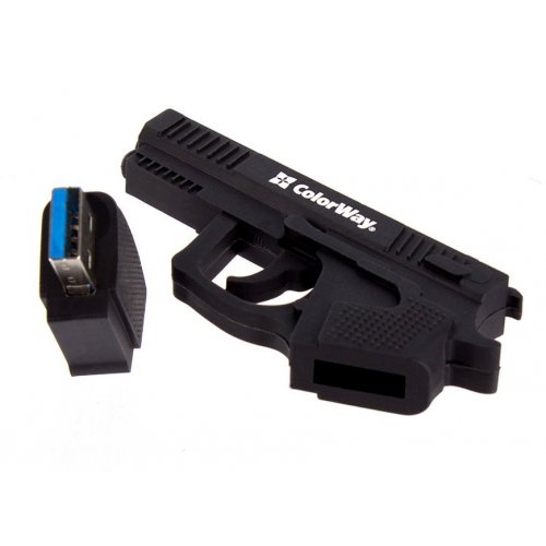 Накопичувач ColorWay Pistol 32GB USB 3.0 (CW-USBPL32) купити в Україні: Київ, Львів, Хмельницький, Тернопіль, Івано-Франківськ | Низька ціна, відгуки, характеристики від TELEMART фото