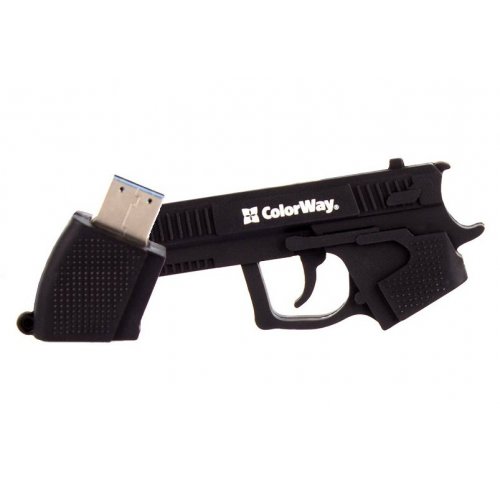 Накопичувач ColorWay Pistol 32GB USB 3.0 (CW-USBPL32) купити в Україні: Київ, Львів, Хмельницький, Тернопіль, Івано-Франківськ | Низька ціна, відгуки, характеристики від TELEMART фото