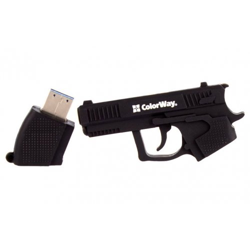 Накопичувач ColorWay Pistol 32GB USB 3.0 (CW-USBPL32) купити в Україні: Київ, Львів, Хмельницький, Тернопіль, Івано-Франківськ | Низька ціна, відгуки, характеристики від TELEMART фото