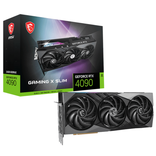 Відеокарта MSI GeForce RTX 4090 GAMING X SLIM 24576MB (RTX 4090 GAMING X SLIM 24G) (Відновлено продавцем, 832620) купити в Україні: Київ, Львів, Хмельницький, Тернопіль, Івано-Франківськ | Перевірка сумісності, низька ціна, відгуки, характеристики від TELEMART фото