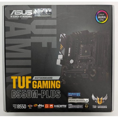 Материнська плата Asus TUF GAMING B550M-PLUS (sAM4, AMD B550) (Відновлено продавцем, 832629) купити в Україні: Київ, Львів, Хмельницький, Тернопіль, Івано-Франківськ | Перевірка сумісності, низька ціна, відгуки, характеристики від TELEMART фото