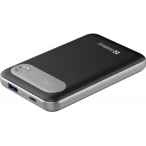 Powerbank Sandberg Travel 10000mAh 20W (421-16) купити в Україні: Київ, Львів, Хмельницький, Тернопіль, Івано-Франківськ | Низька ціна, відгуки, характеристики від TELEMART фото
