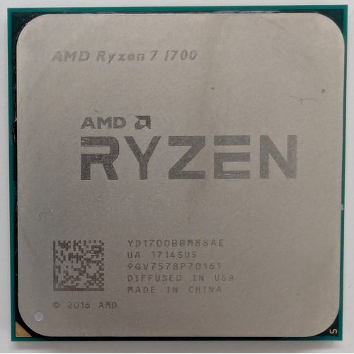 Процессор AMD Ryzen 7 1700 3.0(3.7)GHz 16MB sAM4 Tray (YD1700BBM88AE) (Восстановлено продавцом, 832760) купить в Украине: Киев, Днепр, Харьков, Одесса  | Проверка совместимости, низкая цена, отзывы, характеристики от TELEMART фото