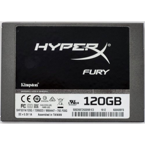 Ssd-диск Kingston HyperX Fury 120GB 2.5" (SHFS37A/120G) (Восстановлено продавцом, 832779) купить в Украине: Киев, Днепр, Харьков, Одесса  | Проверка совместимости, низкая цена, отзывы, характеристики от TELEMART фото