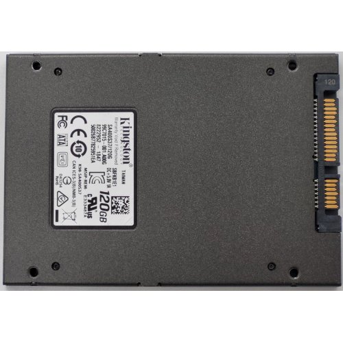 Ssd-диск Kingston SSDNow A400 TLC 120GB 2.5'' (SA400S37/120G) (Восстановлено продавцом, 832780) купить в Украине: Киев, Днепр, Харьков, Одесса  | Проверка совместимости, низкая цена, отзывы, характеристики от TELEMART фото