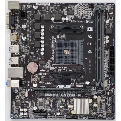 Материнская плата Asus PRIME A320M-R (sAM4, AMD A320) (Восстановлено продавцом, 832839) купить в Украине: Киев, Днепр, Харьков, Одесса  | Проверка совместимости, низкая цена, отзывы, характеристики от TELEMART фото