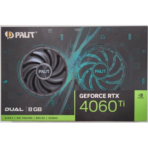 Видеокарта Palit GeForce RTX 4060 Ti Dual 8192MB (NE6406T019P1-1060D) (Восстановлено продавцом, 832847) купить в Украине: Киев, Днепр, Харьков, Одесса  | Проверка совместимости, низкая цена, отзывы, характеристики от TELEMART фото