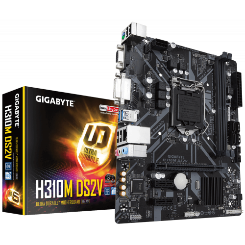 Продати Материнська плата Gigabyte H310M DS2V (s1151-V2, Intel H310) за Trade-In у інтернет-магазині Телемарт - Київ, Дніпро, Україна фото
