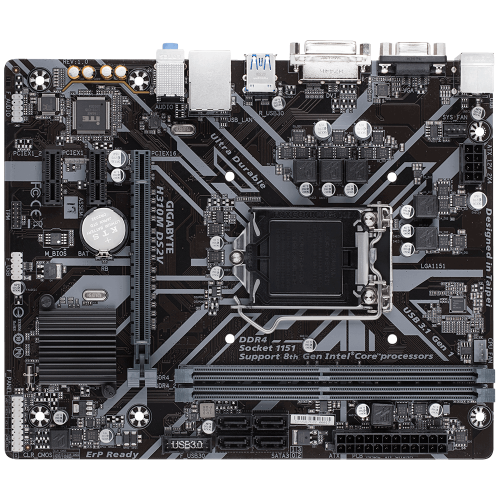 Продати Материнська плата Gigabyte H310M DS2V (s1151-V2, Intel H310) за Trade-In у інтернет-магазині Телемарт - Київ, Дніпро, Україна фото