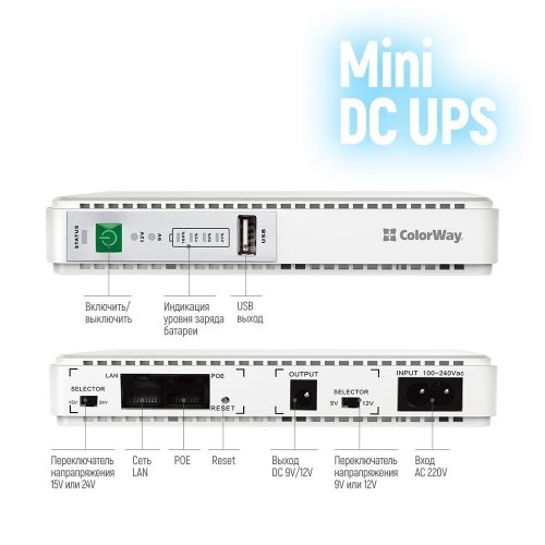 Уцінка дбж для роутерів ColorWay 8800mAh 21W (CW-PB088LI1WT) White (Розкрита упаковка, 833003) купити в Україні: Київ, Львів, Хмельницький, Тернопіль, Івано-Франківськ | Низька ціна, відгуки, характеристики від TELEMART фото