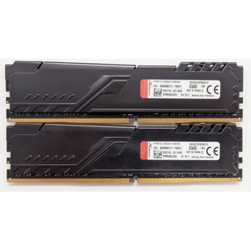 Озп HyperX DDR4 16GB (2x8GB) 3200Mhz Fury Black (HX432C16FB3K2/16) (Відновлено продавцем, 833008) купити в Україні: Київ, Львів, Хмельницький, Тернопіль, Івано-Франківськ | Перевірка сумісності, низька ціна, відгуки, характеристики від TELEMART фото
