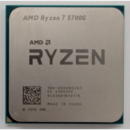 Процессор AMD Ryzen 7 5700G 3.8(4.6)GHz 16MB sAM4 Tray (100-000000263) (Восстановлено продавцом, 833009) купить в Украине: Киев, Днепр, Харьков, Одесса  | Проверка совместимости, низкая цена, отзывы, характеристики от TELEMART фото