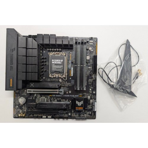 Материнська плата Asus TUF GAMING B760M-PLUS WIFI (s1700, Intel B760) (Відновлено продавцем, 833017) купити в Україні: Київ, Львів, Хмельницький, Тернопіль, Івано-Франківськ | Перевірка сумісності, низька ціна, відгуки, характеристики від TELEMART фото