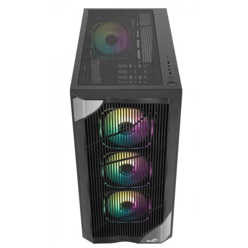 Корпус SAMA V42 без БЖ (V42-BKAMA4X1-GL) Black купити в Україні: Київ, Львів, Хмельницький, Тернопіль, Івано-Франківськ | Перевірка сумісності, низька ціна, відгуки, характеристики від TELEMART фото