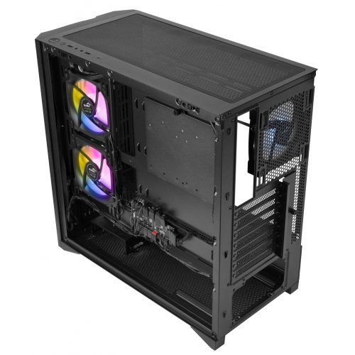 Корпус SAMA V42 без БЖ (V42-BKAMA4X1-GL) Black купити в Україні: Київ, Львів, Хмельницький, Тернопіль, Івано-Франківськ | Перевірка сумісності, низька ціна, відгуки, характеристики від TELEMART фото