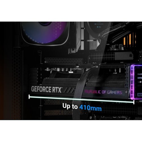 Корпус SAMA V42 без БЖ (V42-BKAMA4X1-GL) Black купити в Україні: Київ, Львів, Хмельницький, Тернопіль, Івано-Франківськ | Перевірка сумісності, низька ціна, відгуки, характеристики від TELEMART фото