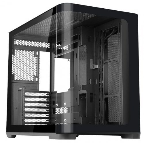 Корпус SAMA V60E без БП (V60E-BKADA0X1-GL) Black купить в Украине: Киев, Днепр, Харьков, Одесса  | Проверка совместимости, низкая цена, отзывы, характеристики от TELEMART фото