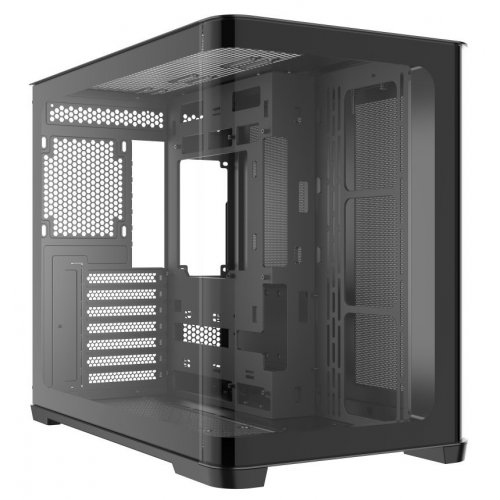 Корпус SAMA V60E без БП (V60E-BKADA0X1-GL) Black купить в Украине: Киев, Днепр, Харьков, Одесса  | Проверка совместимости, низкая цена, отзывы, характеристики от TELEMART фото