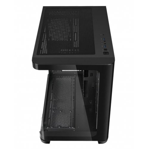 Корпус SAMA V60E без БП (V60E-BKADA0X1-GL) Black купить в Украине: Киев, Днепр, Харьков, Одесса  | Проверка совместимости, низкая цена, отзывы, характеристики от TELEMART фото